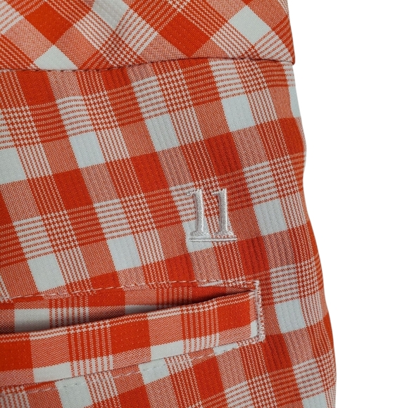 Walter Hagen Orange and White Checkered Men's Shorts. 32 - Picture 6 of 12